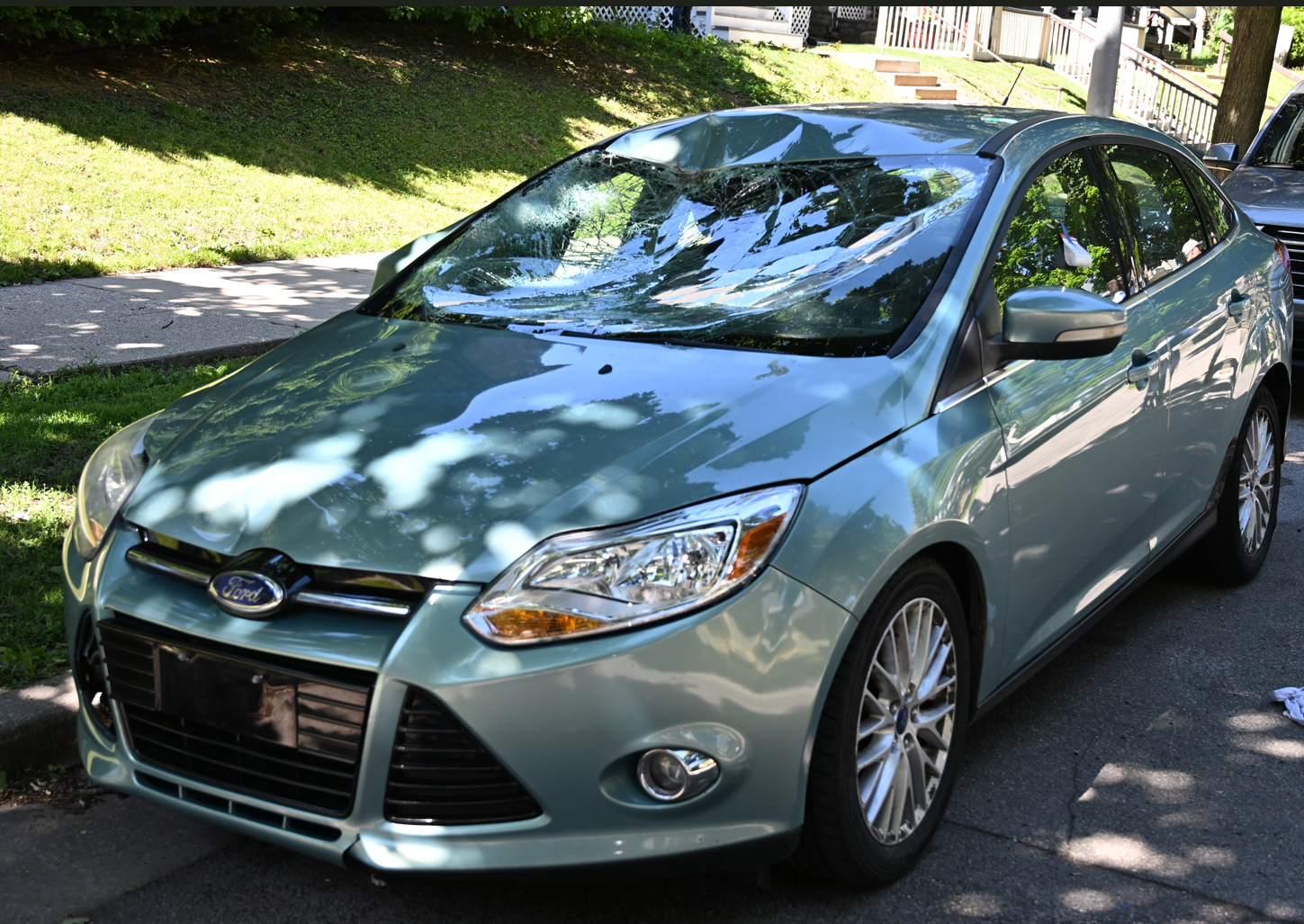 car recovered after son allegedly hit father