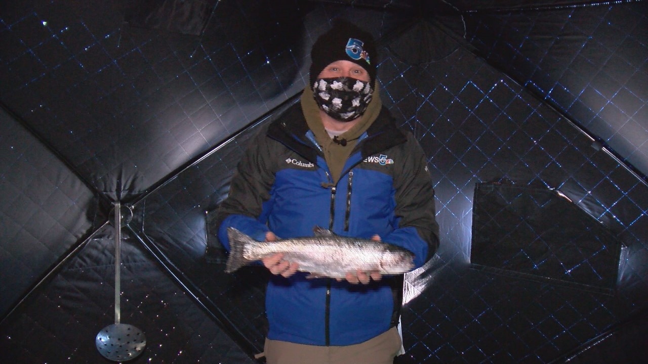 Alan Rose ice fishing