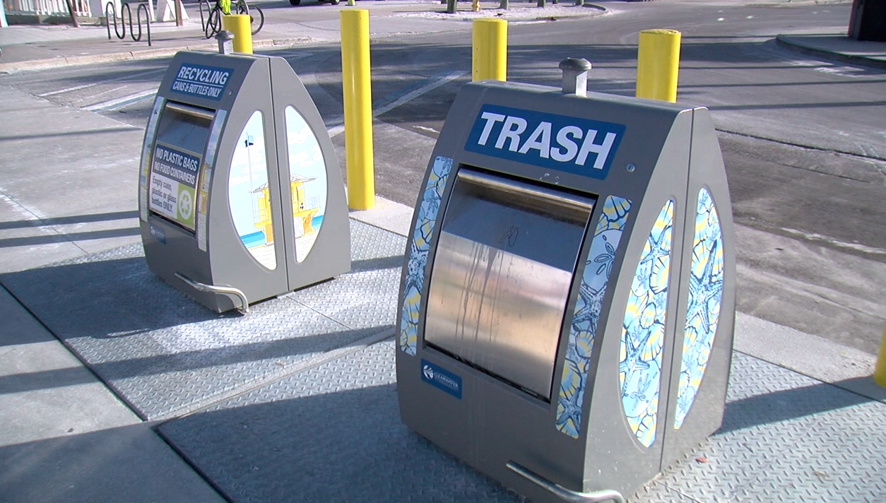 Clearwater Beach underground refuse
