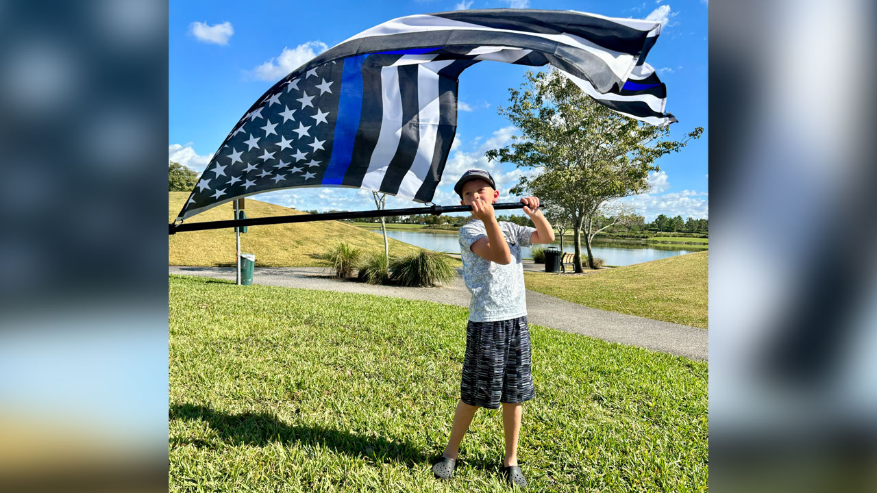 Charlie Allsup raised $5,000 for the family of Officer Dan Diaz.