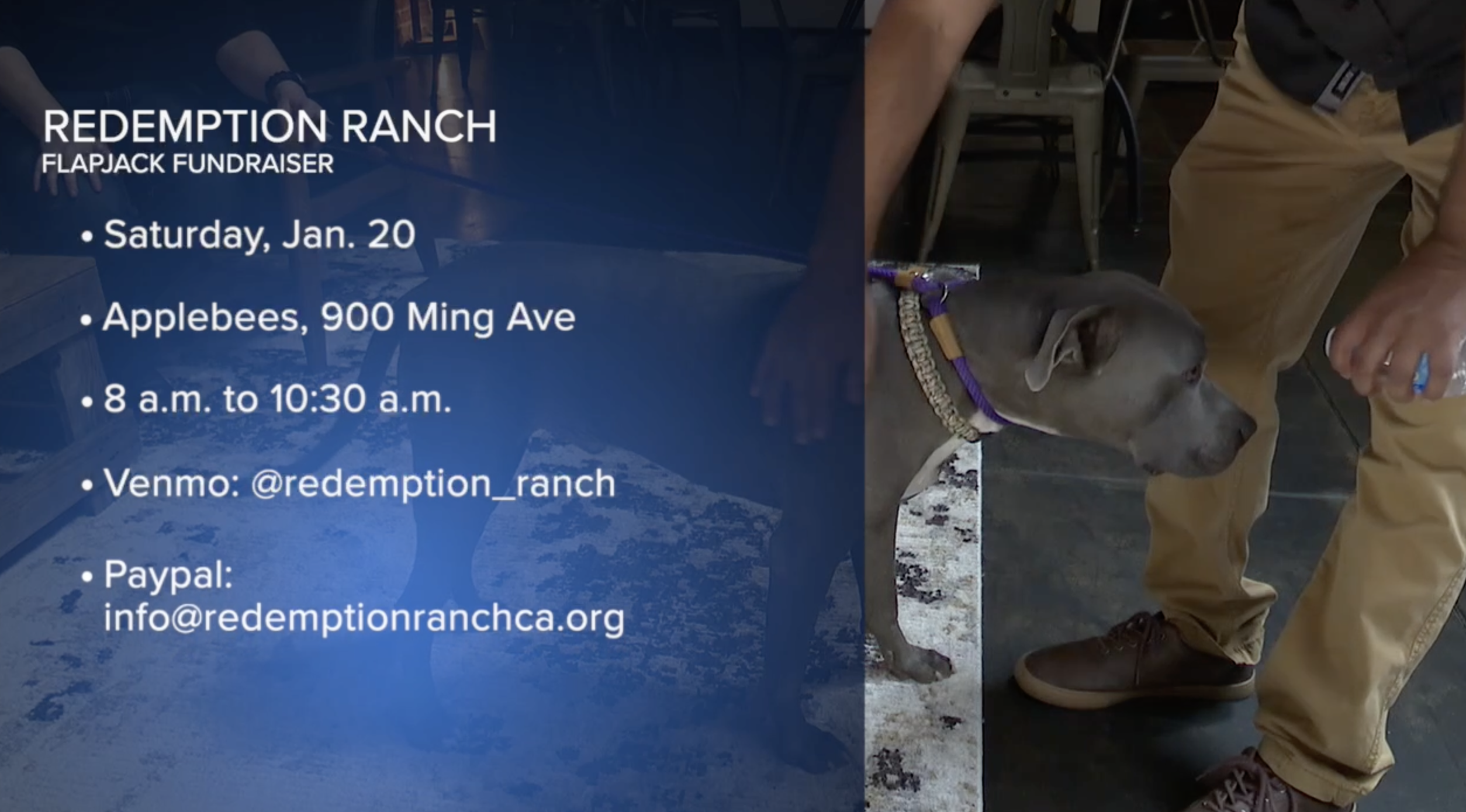 Flapjack fundraiser information