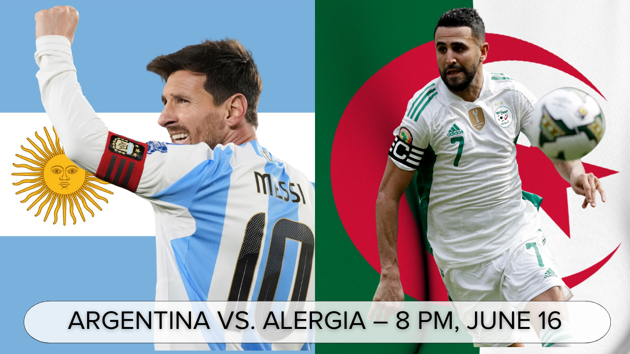 Argentina vs Algeria World Cup card