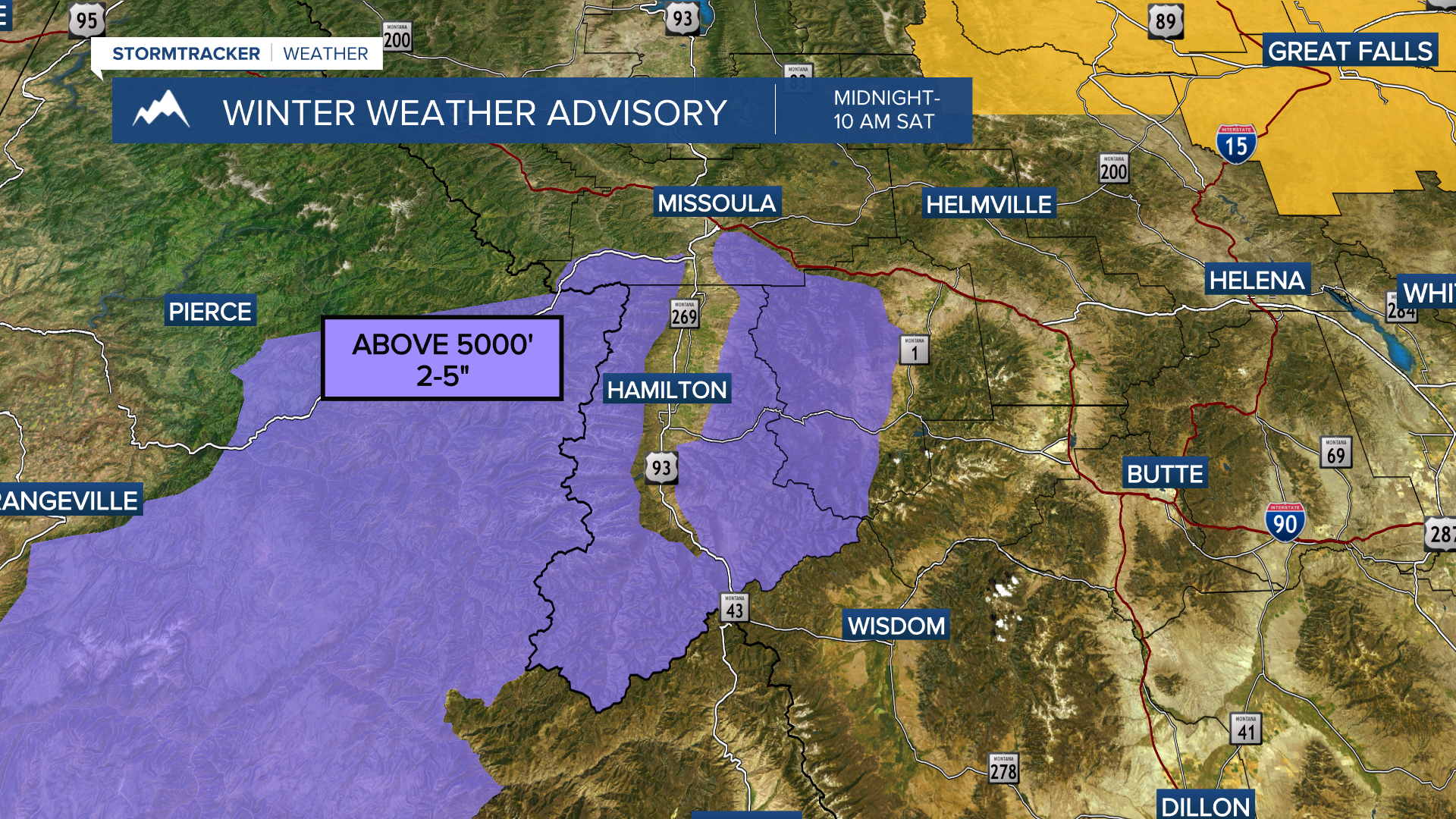 Winter Weather Advisories in effect through Saturday morning