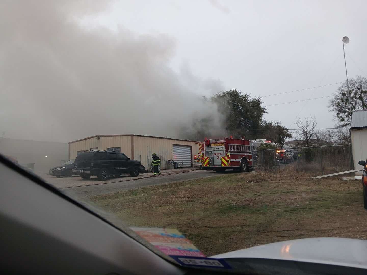 Gatesville fire department responds to business fire