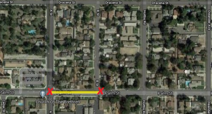 Section of Palm Street to close next week due to construction