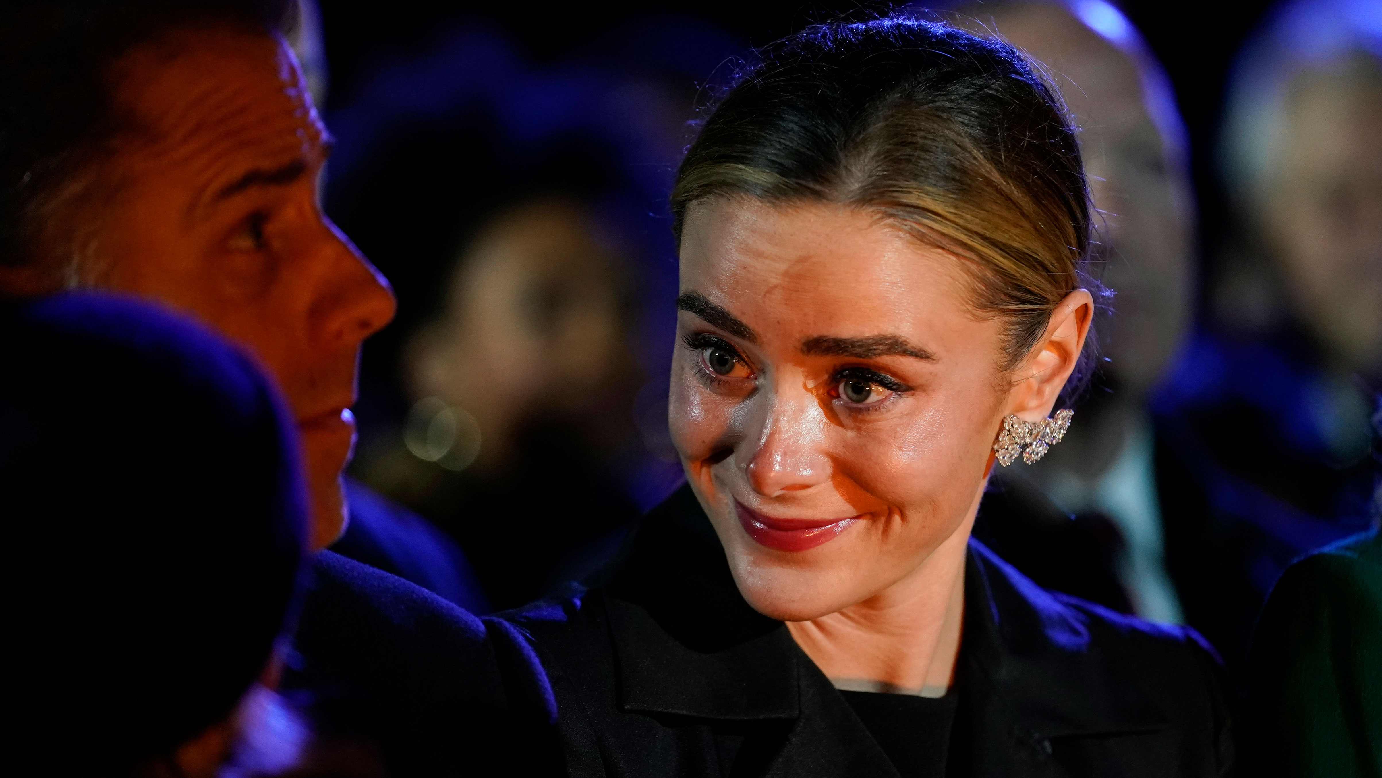 Hunter Biden holds his son Beau as President Joe Biden's granddaughter Naomi Biden smiles as they attend the lighting of National Christmas Tree on the Ellipse of the White House in Washington, Wednesday, Nov. 30, 2022. 