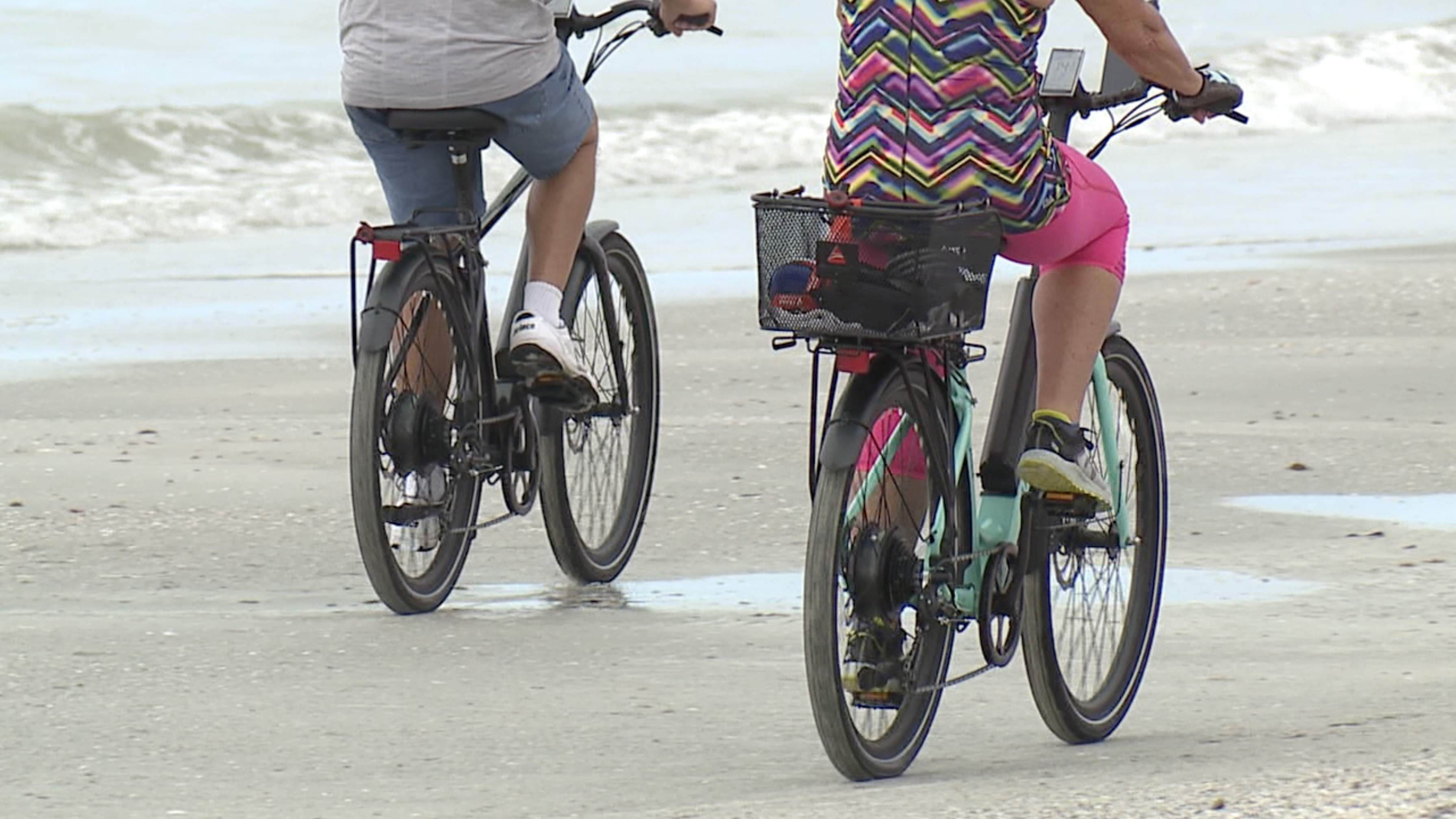 Electric Bike riders on St. Pete Beach