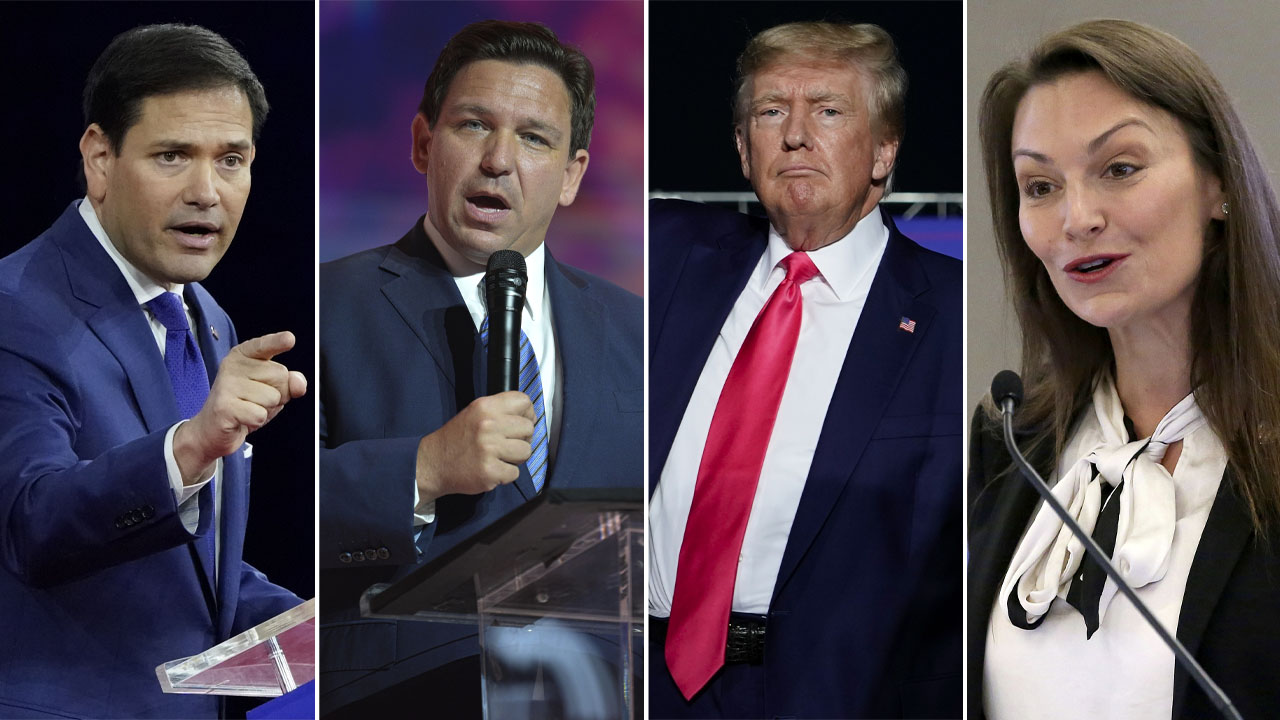 Marco Rubio, Ron DeSantis, Donald Trump, Nikki Fried