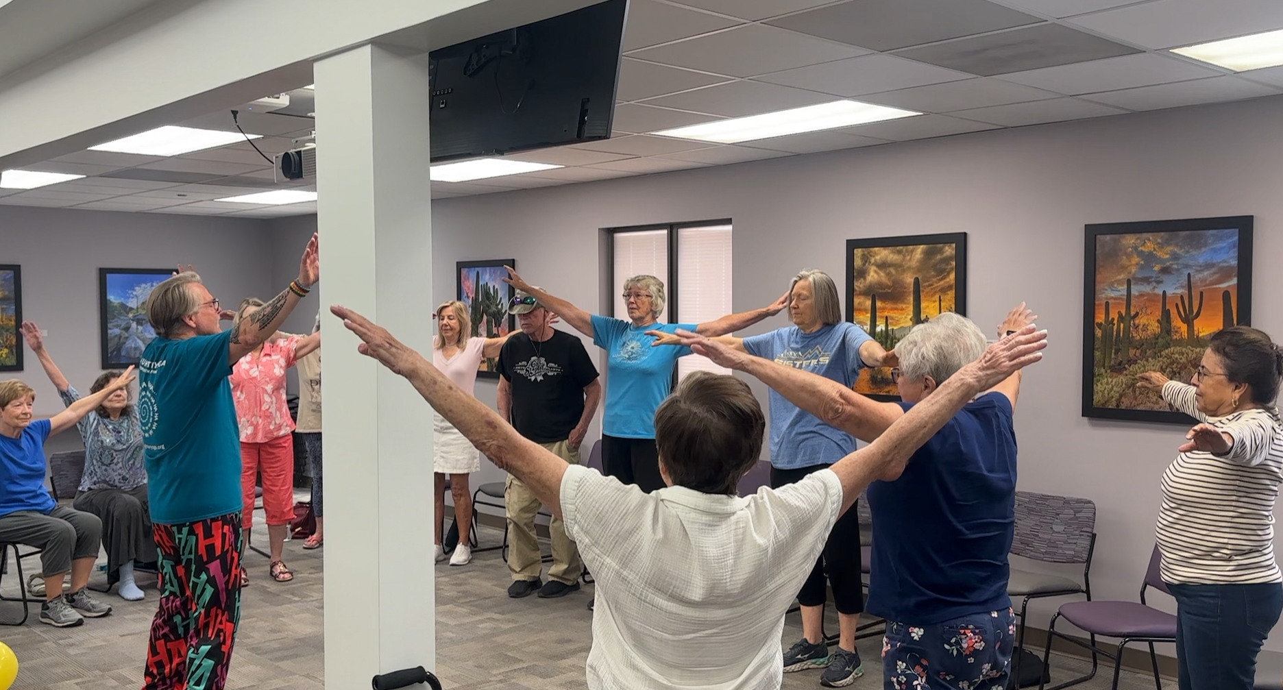 TMC for Seniors Laughter Yoga