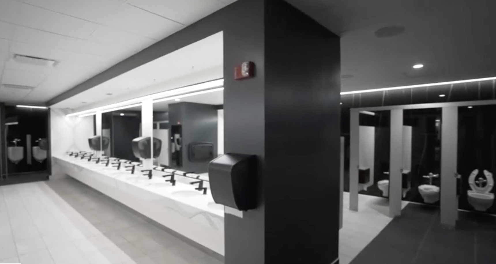 RENOVATED PAYCOR STADIUM BATHROOMS