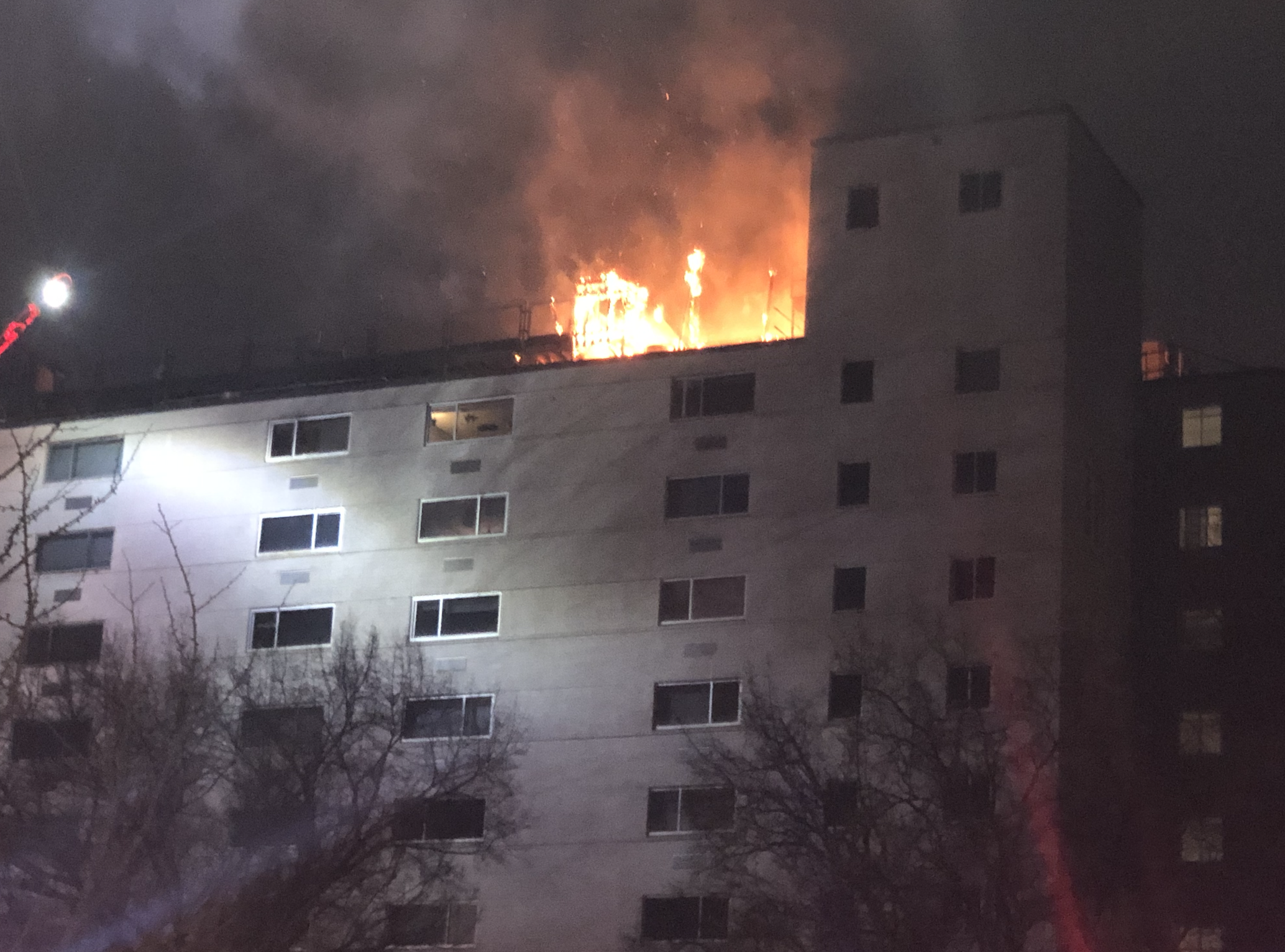 Apartment fire