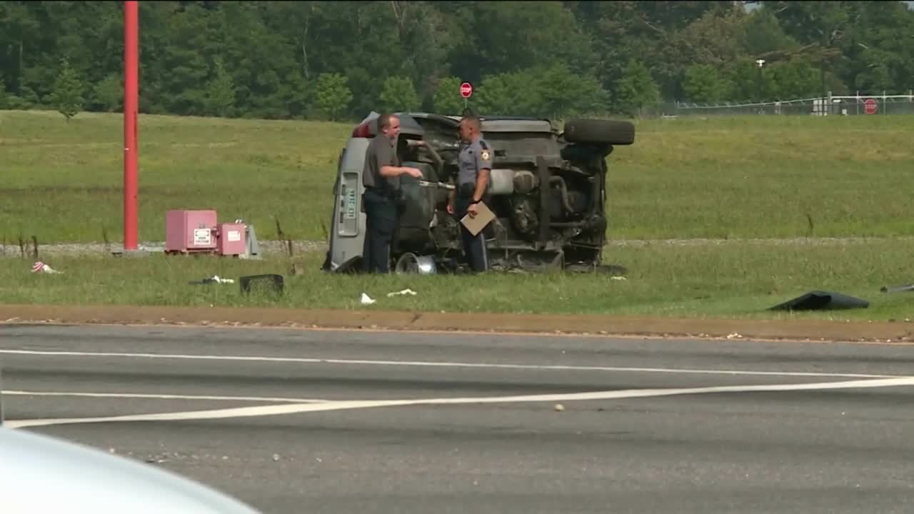 Crash near airport intersection 