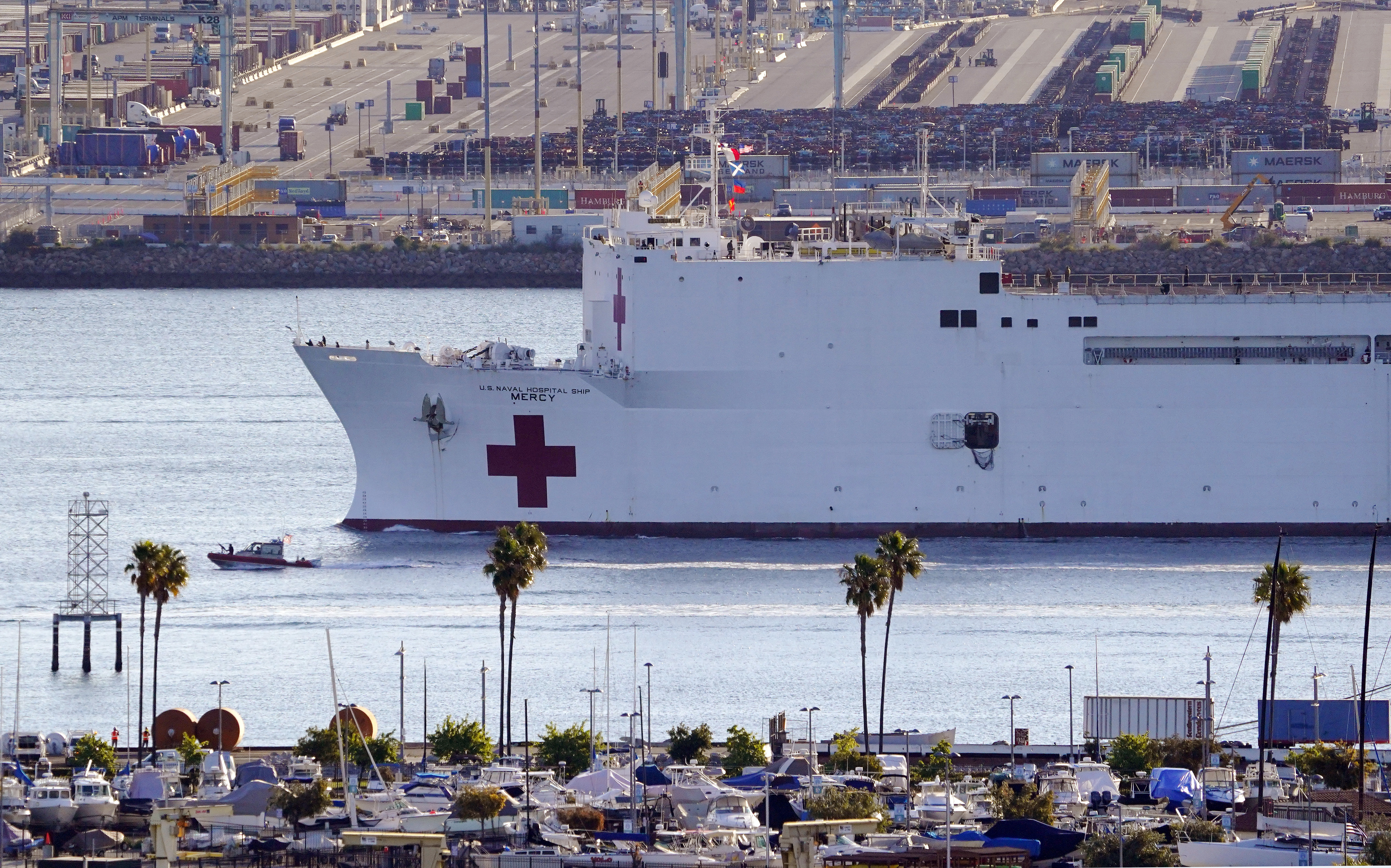 Feds: Man intentionally derailed LA train near hospital ship