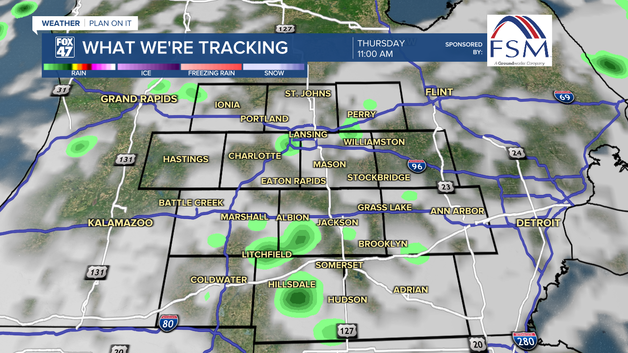 A few showers and a possible thunderstorm today across our neighborhoods as we switch our weather pattern for the weekend