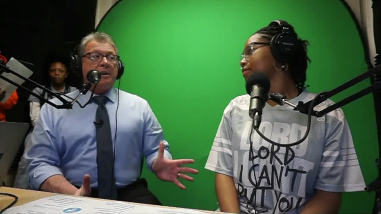 Rob Cardwell and Fairfield Middle School podcasting