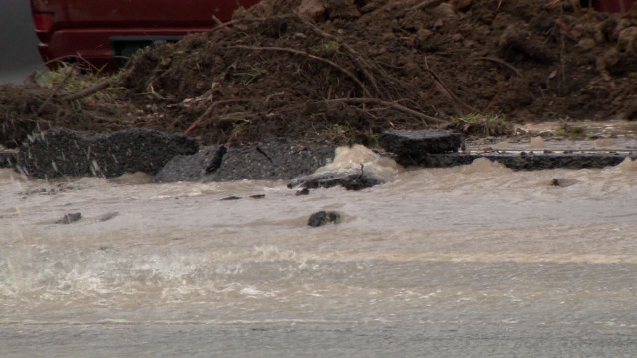 Johnston St Water Main Bursts
