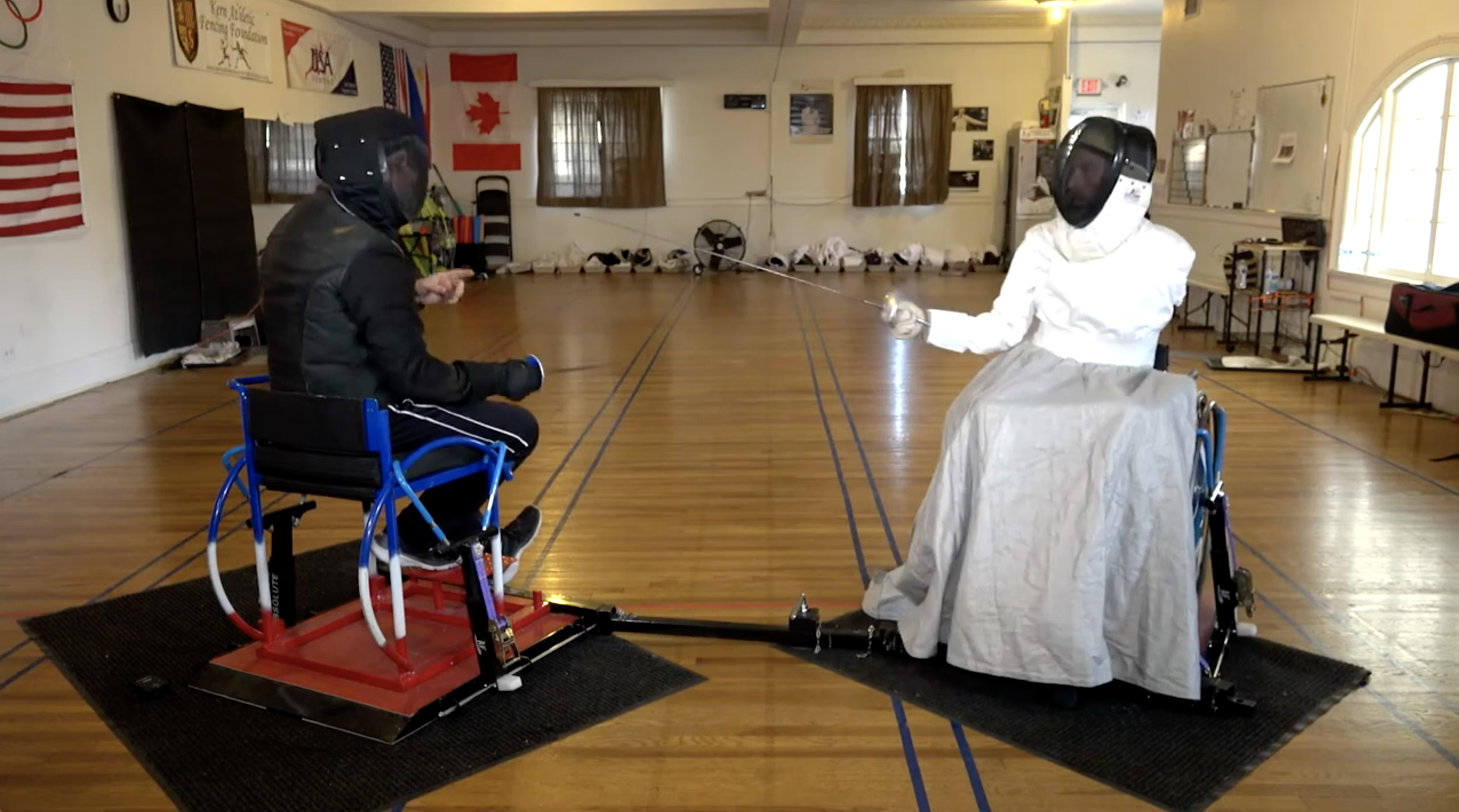 wheelchair fencing