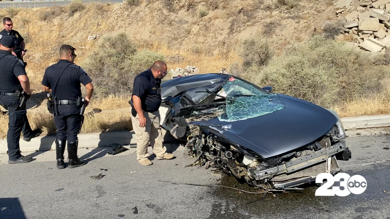 Car Found Split in Two, Bakersfield