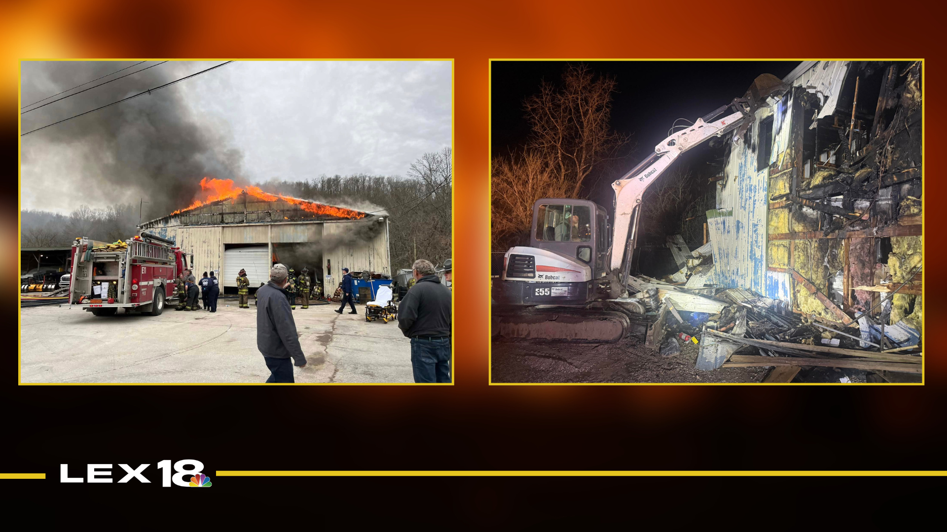 Mount Vernon Fire Department and surrounding agencies tackle garage fire