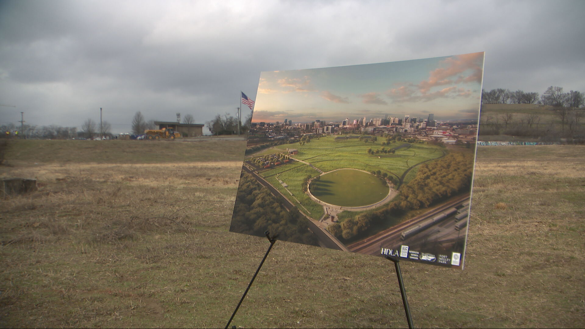 Fort Negley Phase One construction