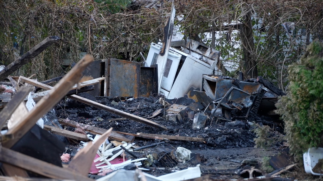 Napolean Township fire aftermath