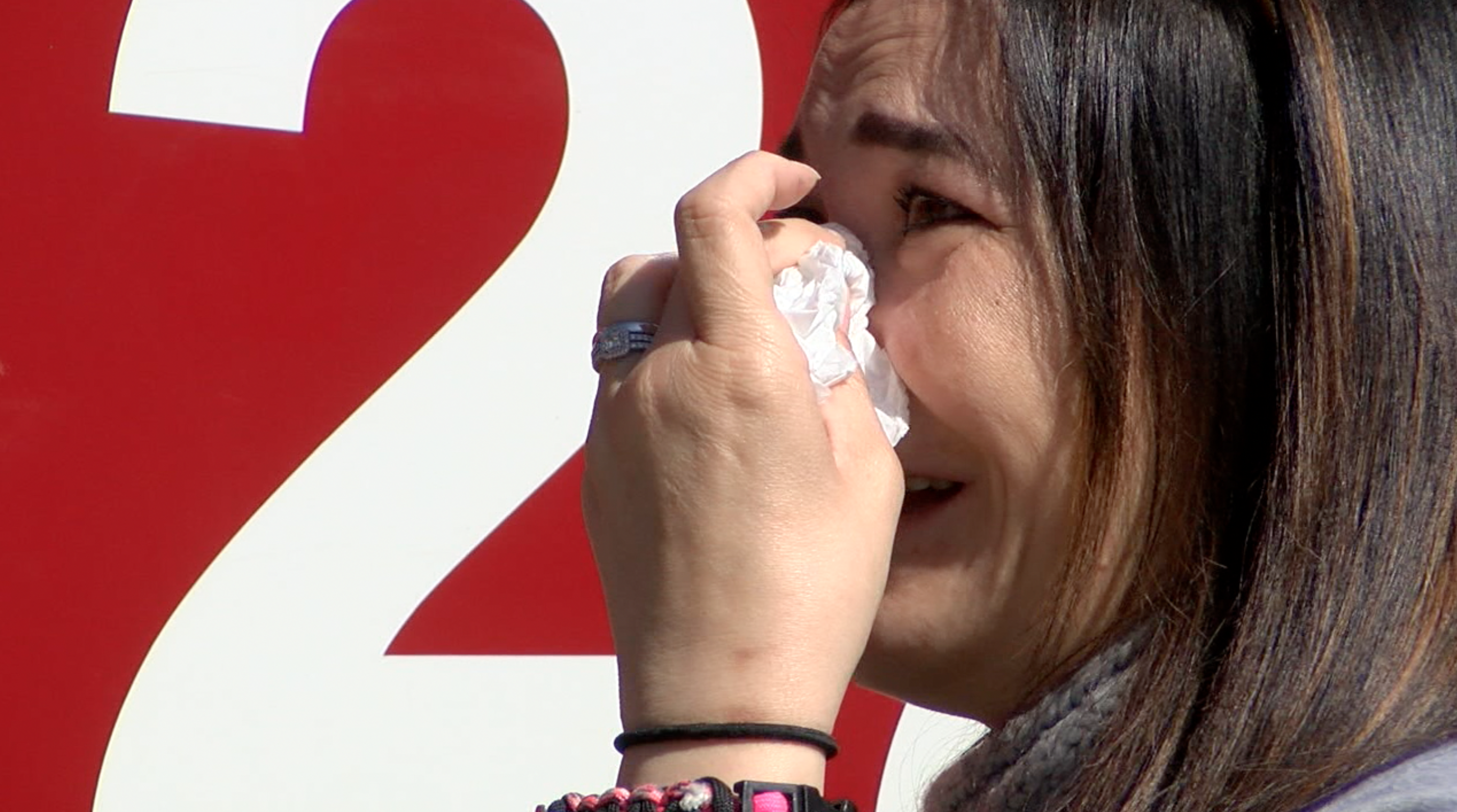 Emotional firefighter reunion