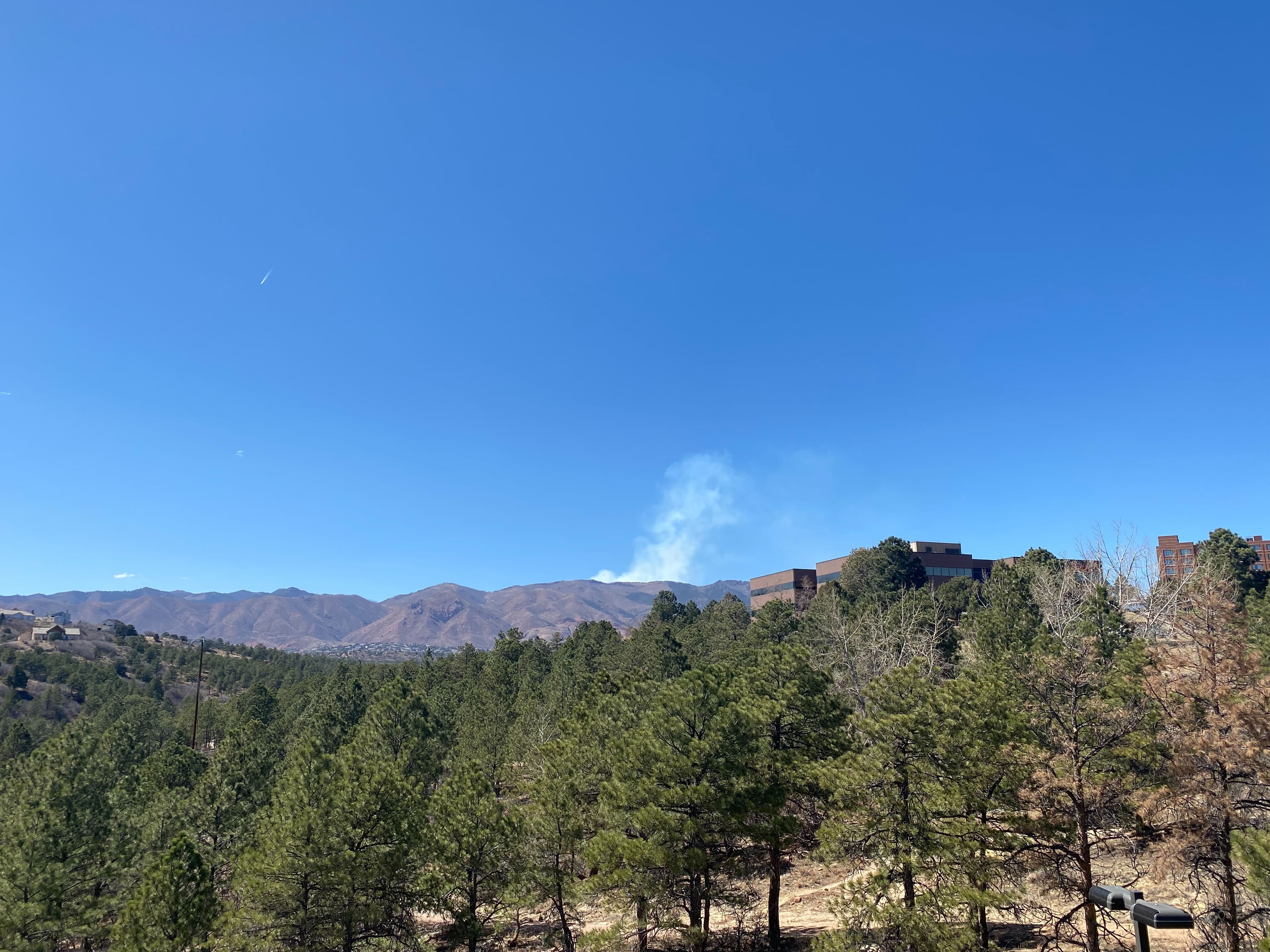 Smoke Plume from Rampart Range Road 