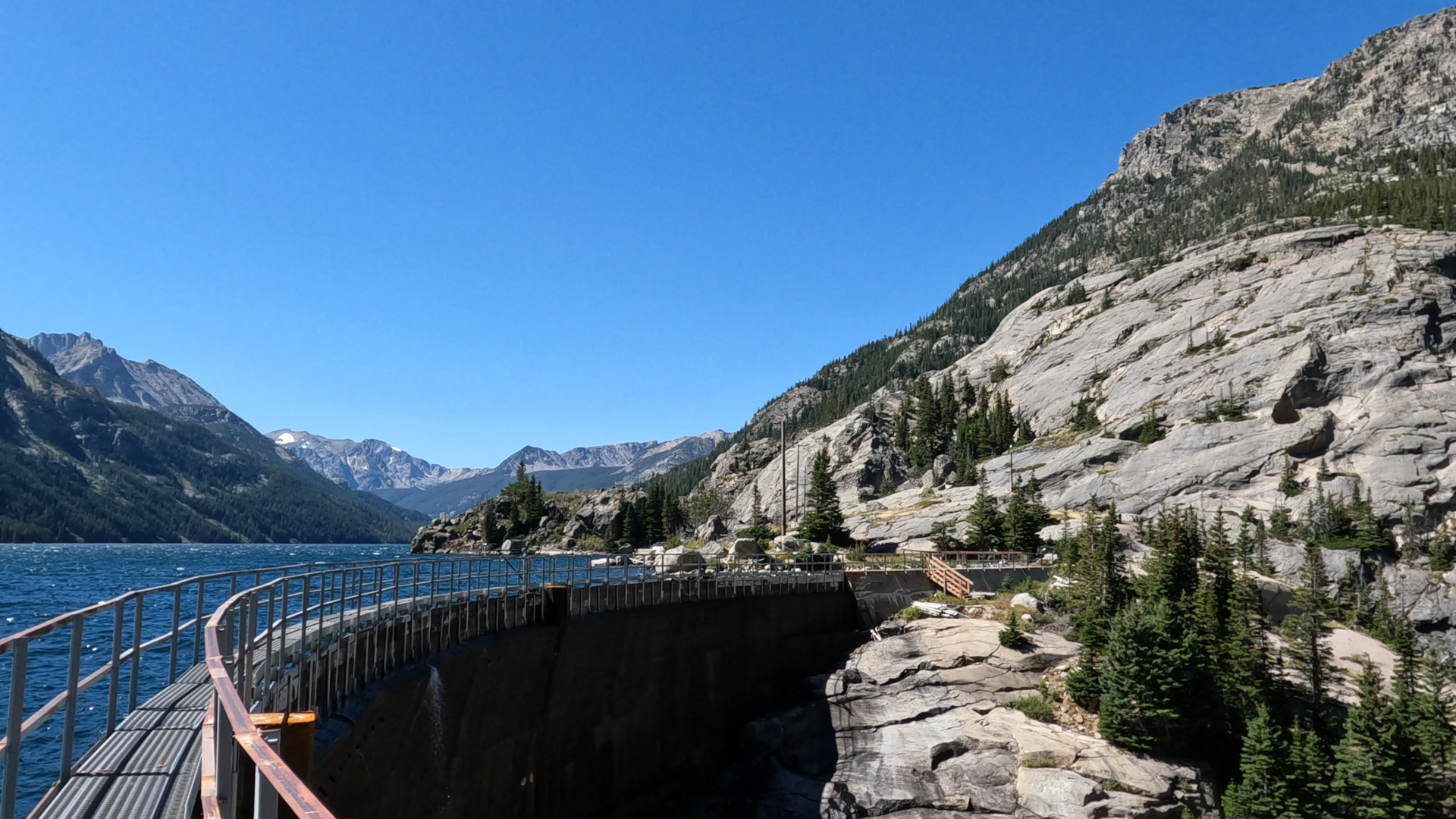 Rowe Dam at Mystic Lake