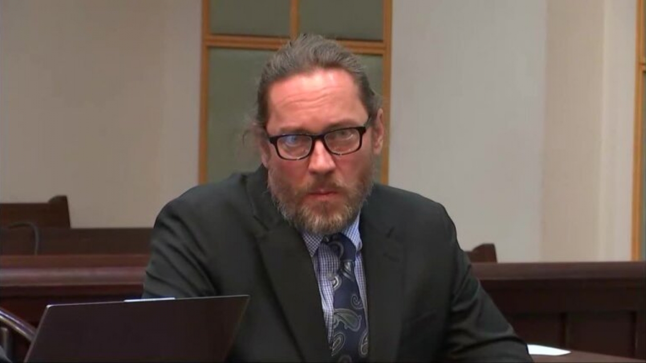 David Tronnes is pictured in court.