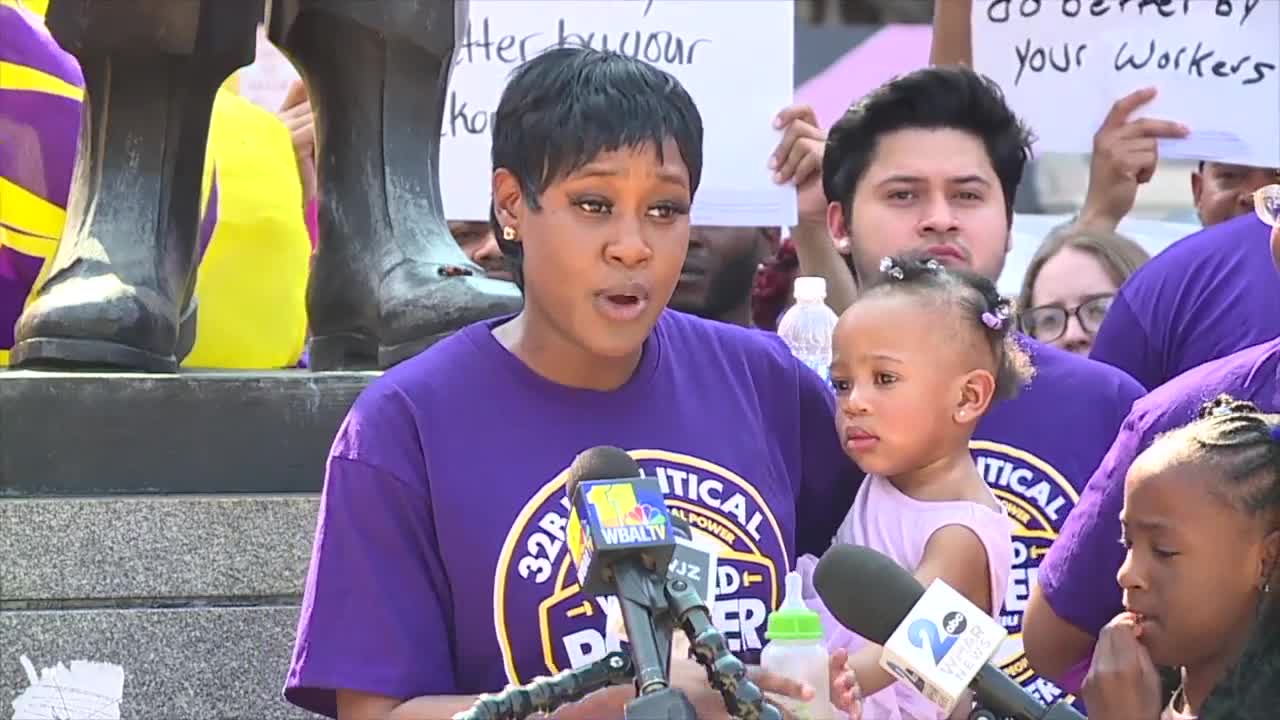 Baltimore security officers demand better pay, benefits before contract expires