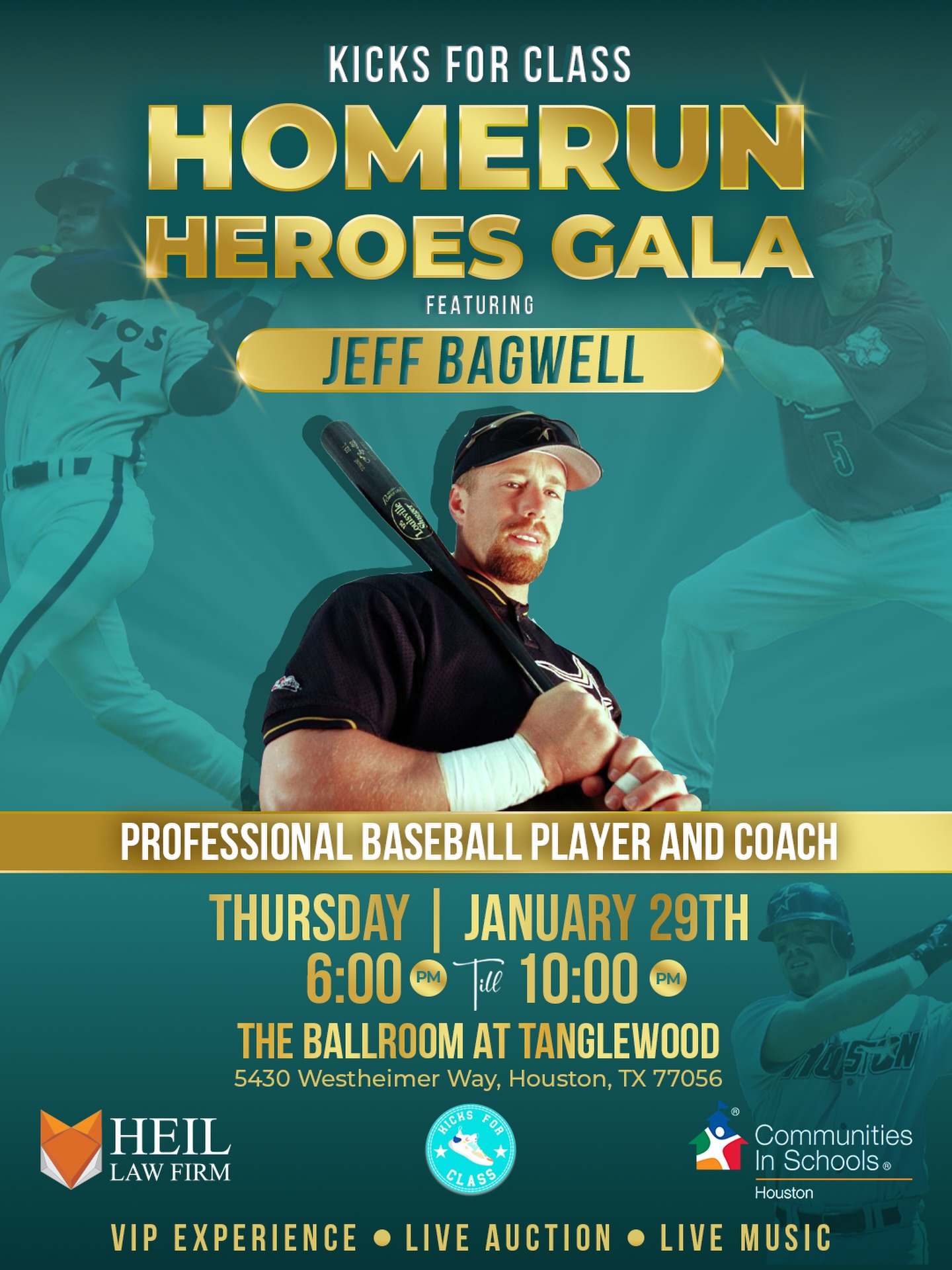 Kicks for Class Home Run Heroes Gala featuring Jeff Bagwell