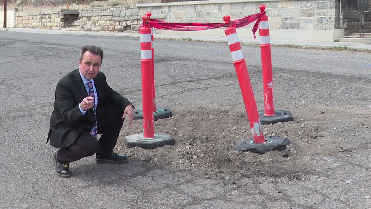 Sinkholes are a reminder of Butte's underground mining history