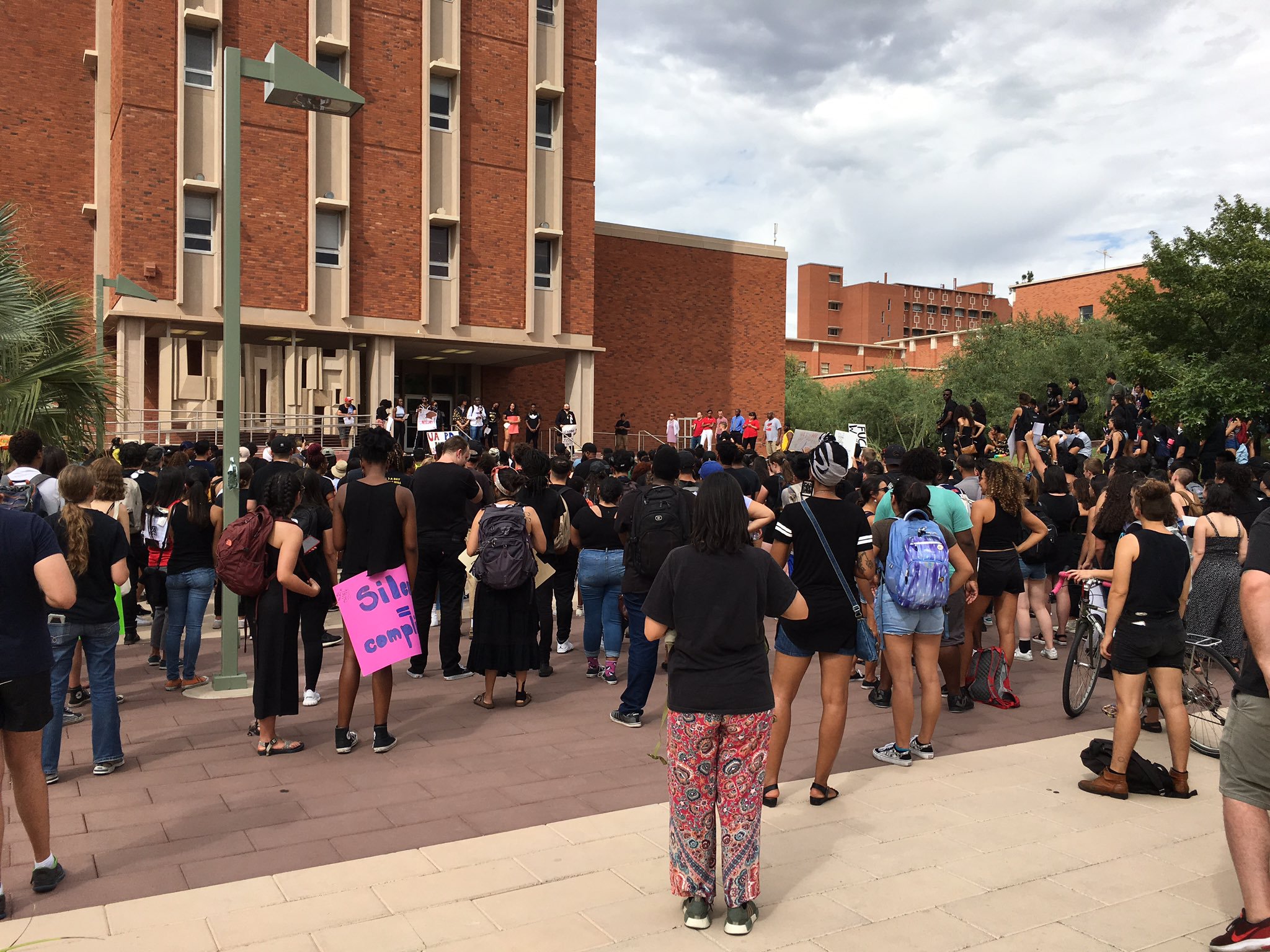 KNXV U of A racist attack protest University of Arizona