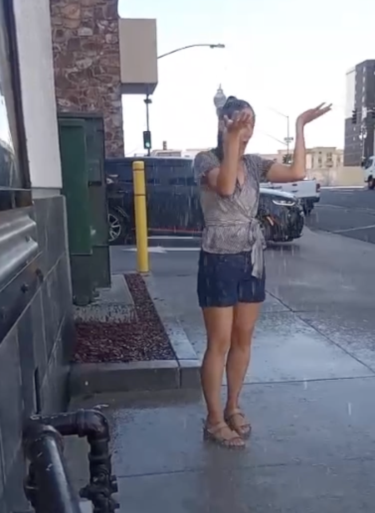 Downtown Jack in the Box sprinklers drench people in anti-loitering measure