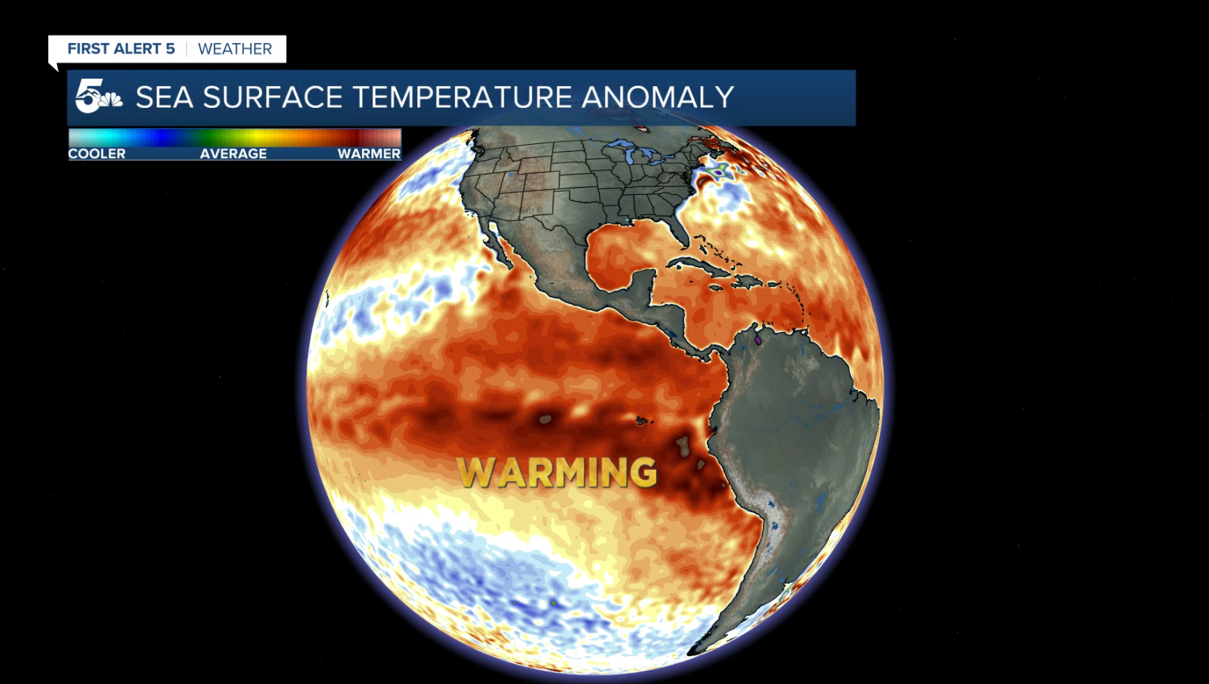 el nino sea surface temperature anomaly