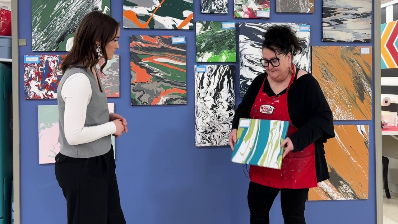 "Pour your art out"