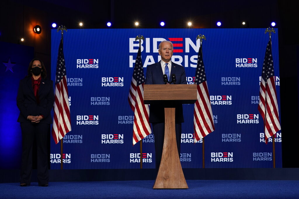 AP: Joe Biden Kamala Harris Nov. 7 speech
