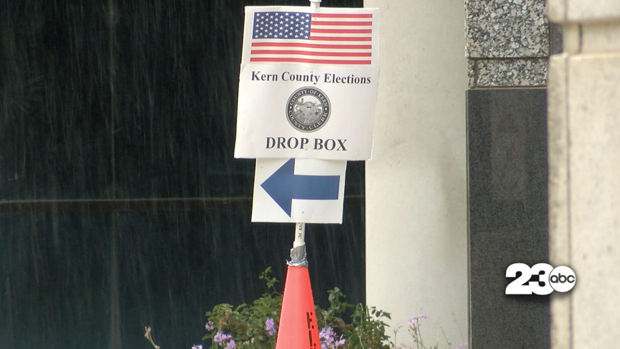 Kern County Elections Drop Box Sign (FILE)