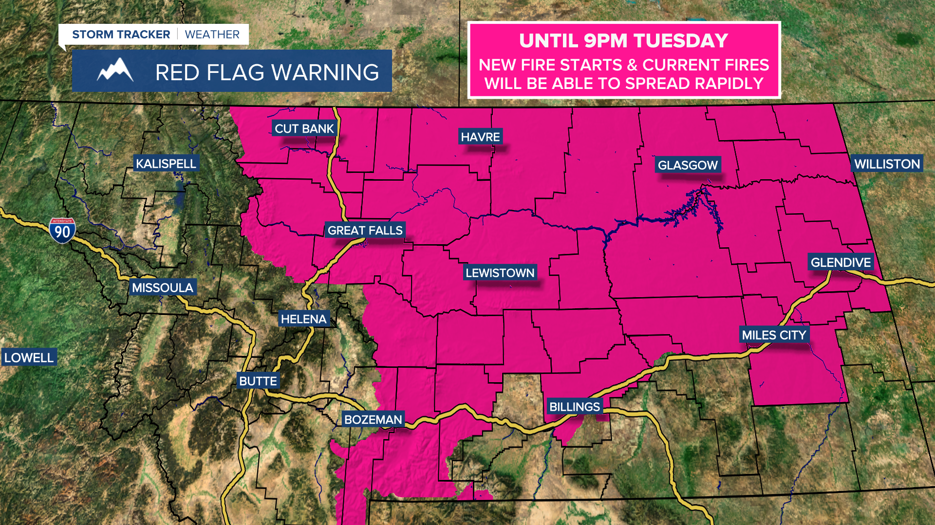 Red Flag Warning 8-1-2022 9pm Version