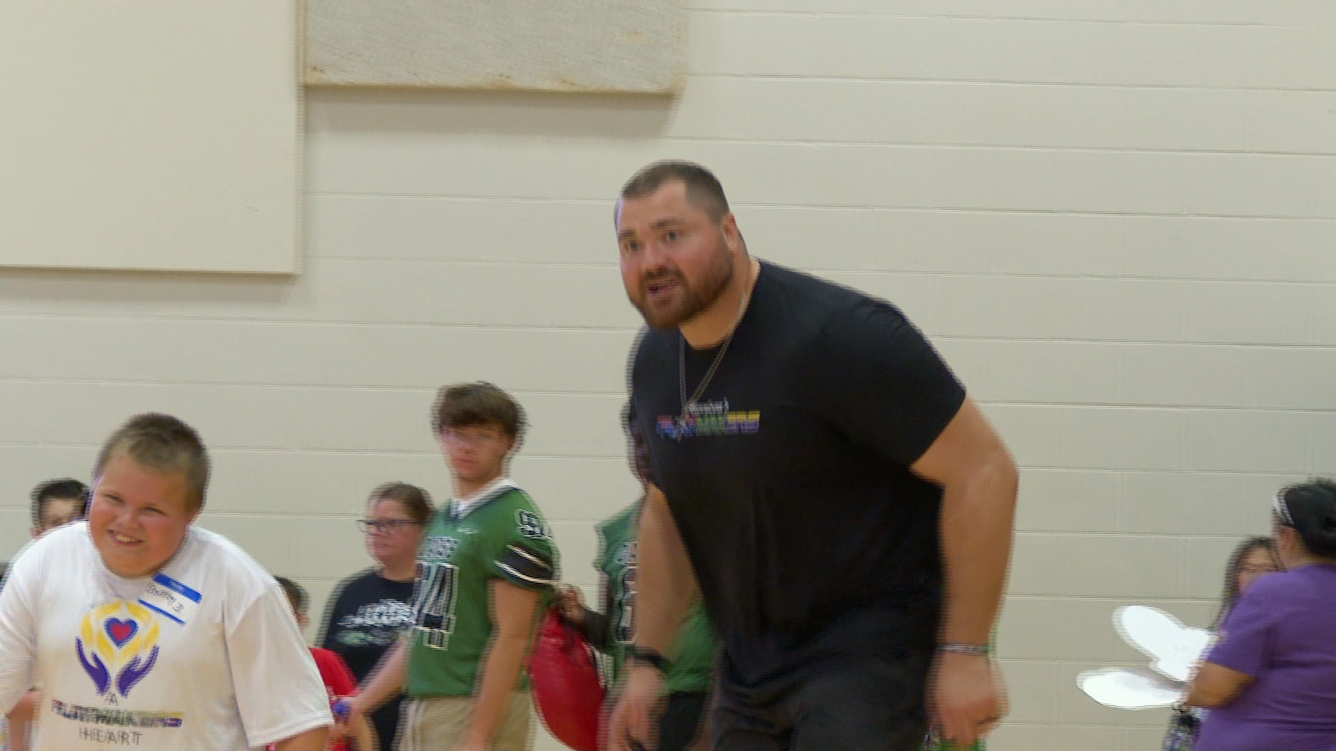 Harrison Phillips at his annual Playmakers camp