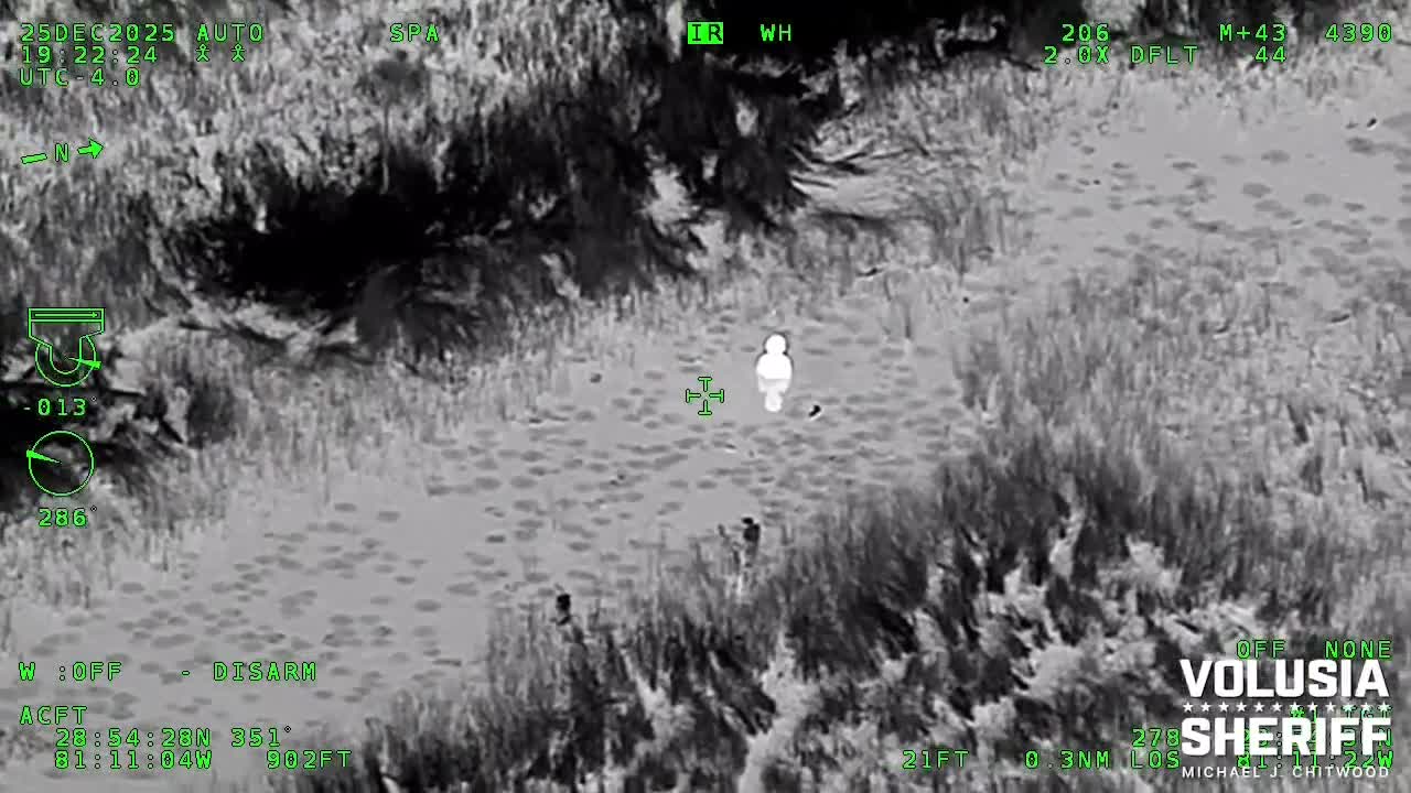 VIDEO: Child rescued from pond on Christmas night by Volusia County deputies