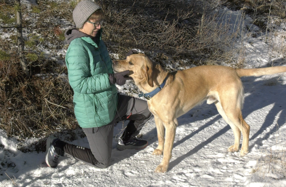 Gina Evans with Rocky 
