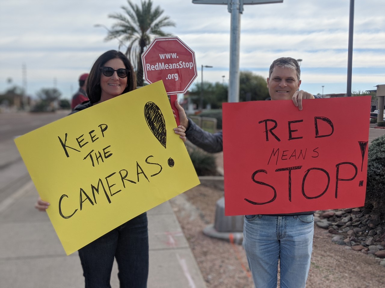 Red light camera protest 1-1-20