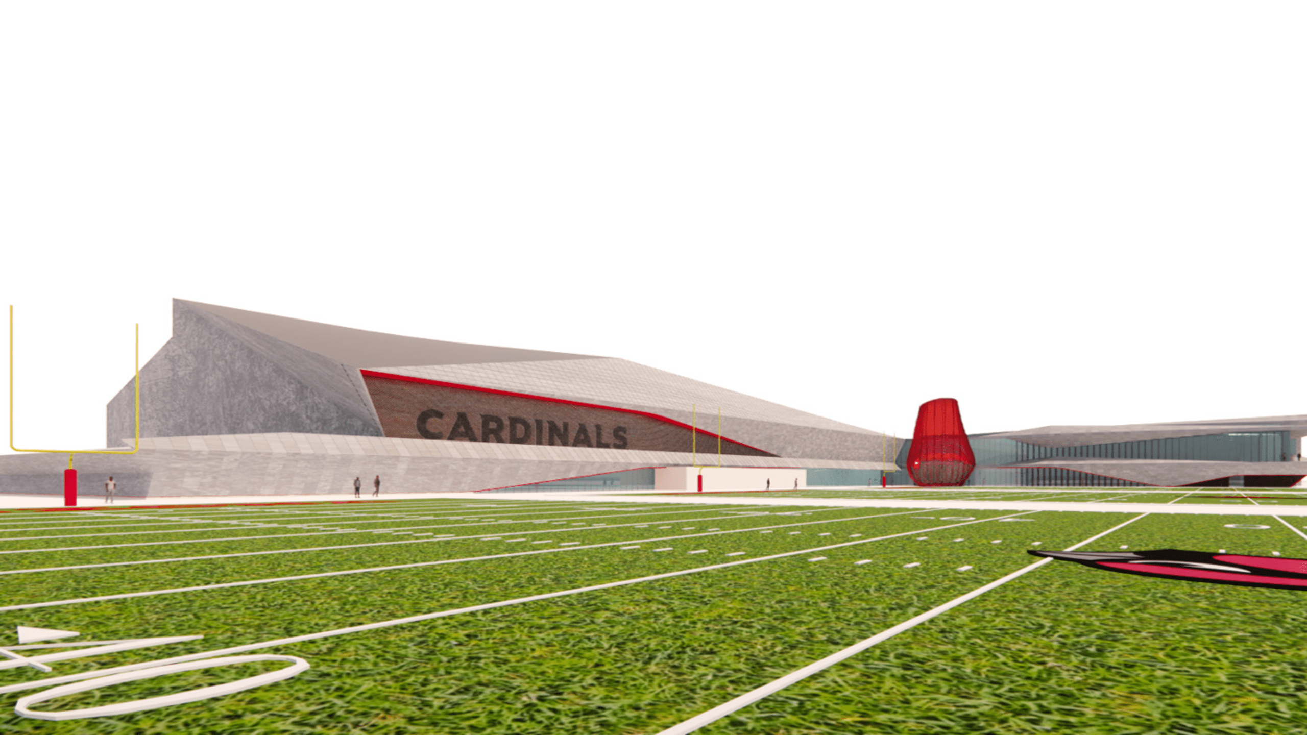 Rendering of the new Arizona Cardinals practice facility coming to Paradise Ridge, near Loop 101 and Scottsdale Road in North Phoenix.