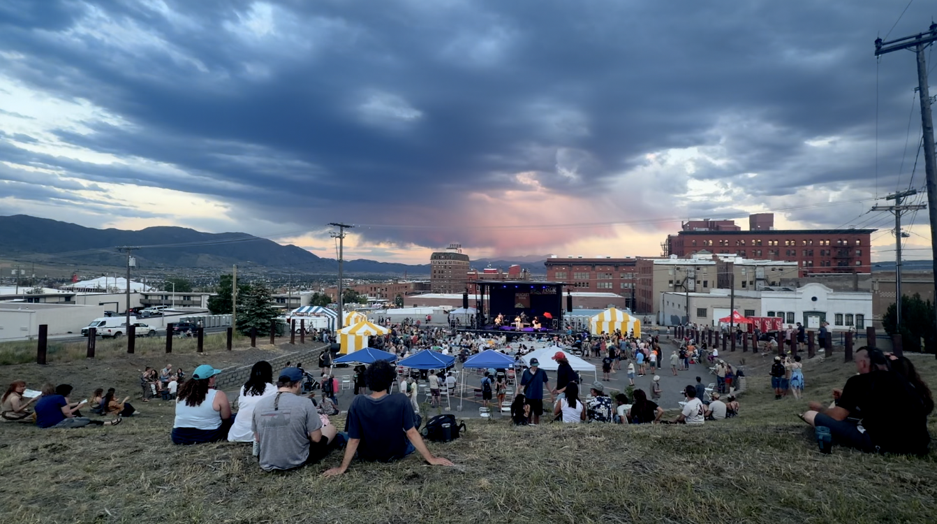 The Seacast Stage at the Montana Folk Festival in Butte 
