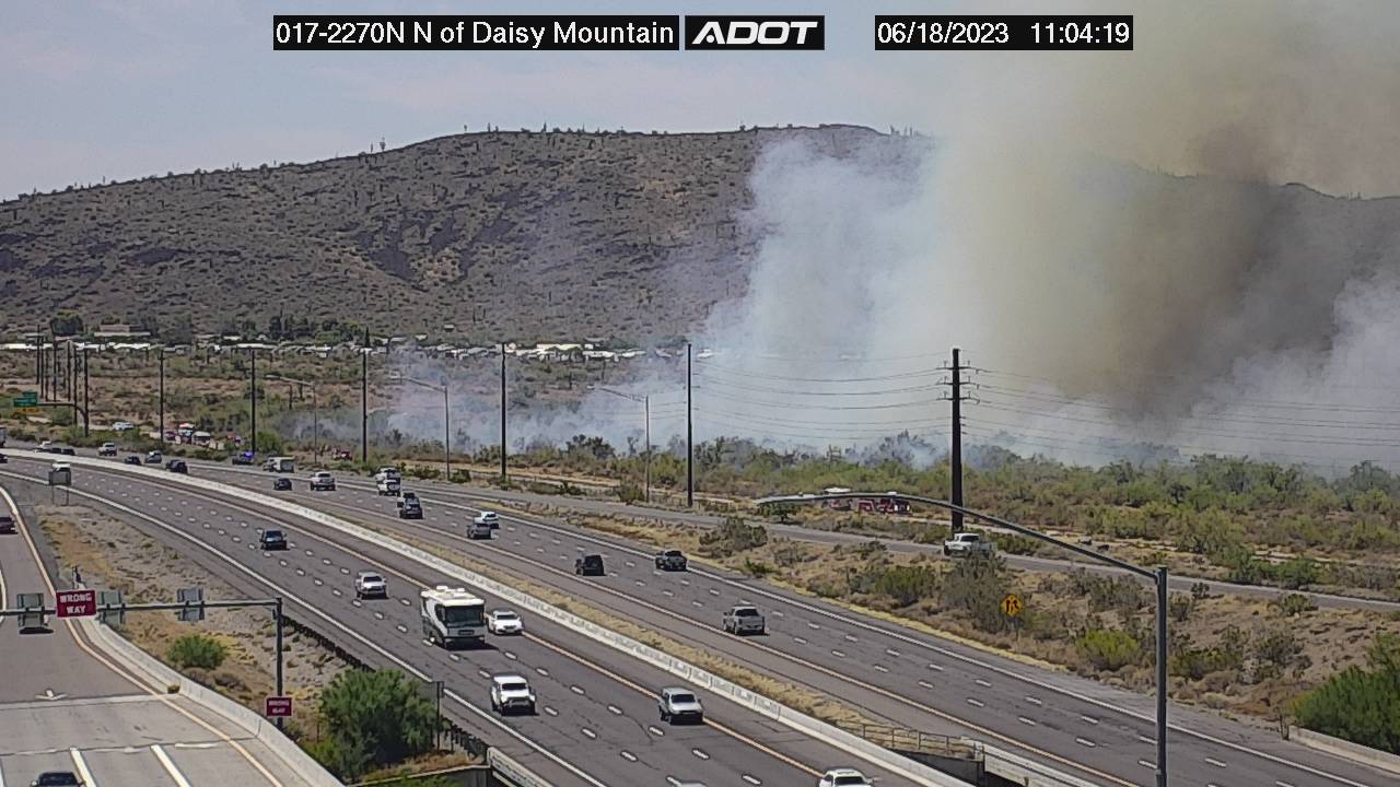I-17 / Daisy Mountain brush fire