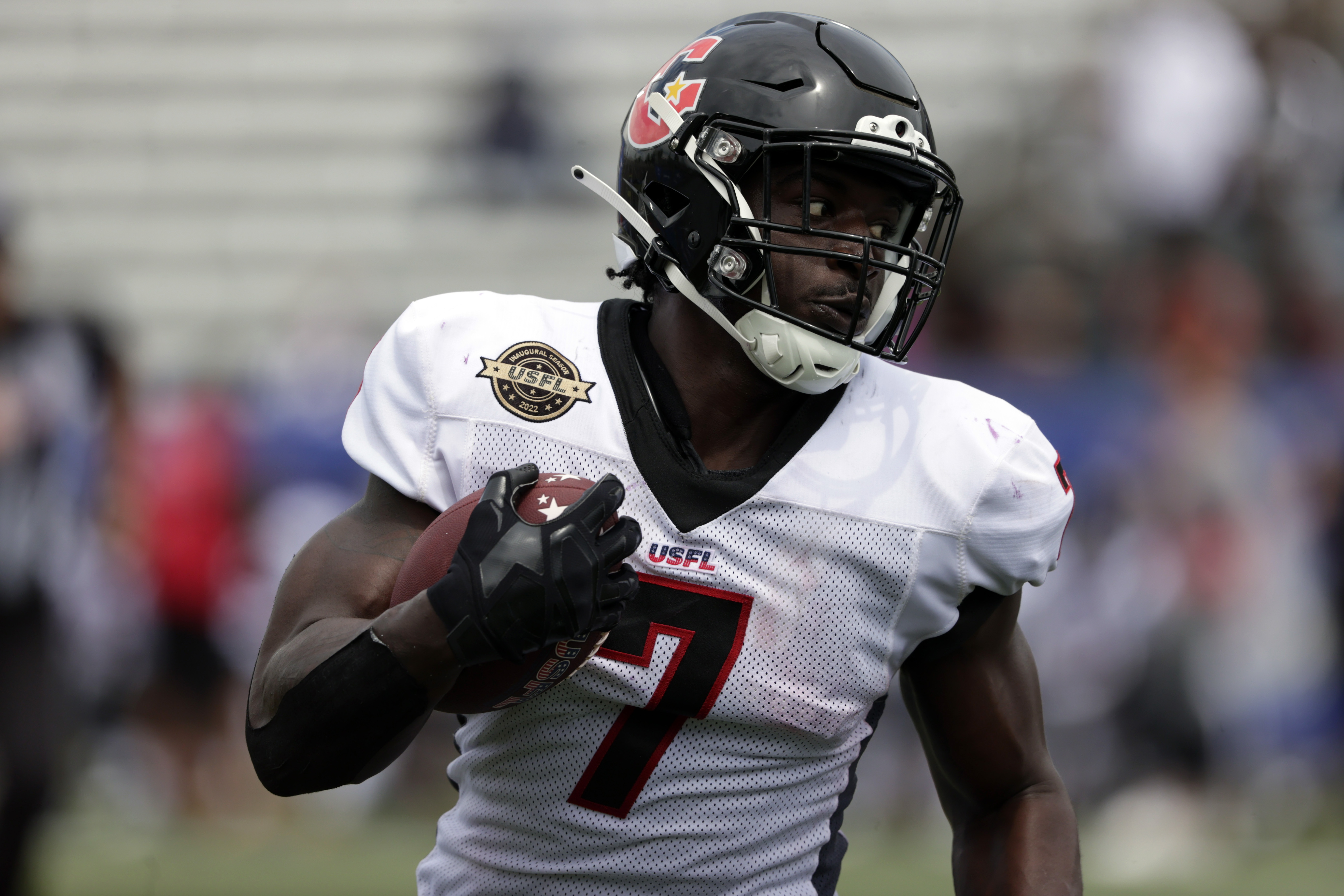 Houston Gamblers running back Mark Thompson in 2022