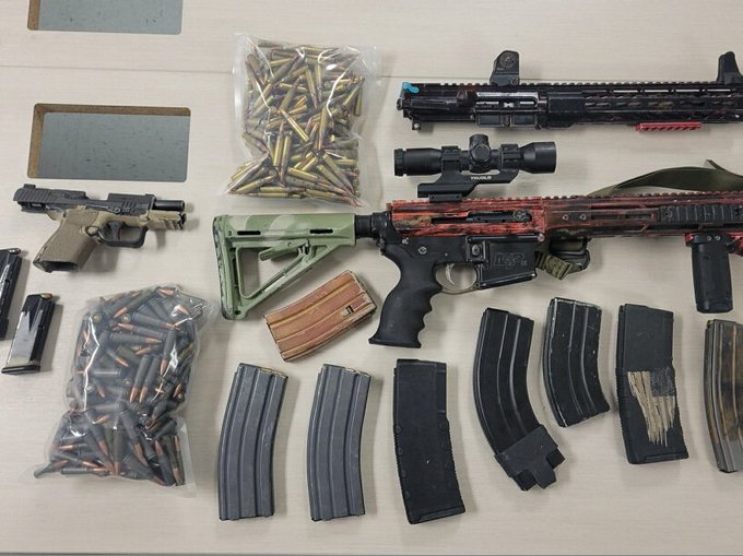 Heavily Armed individual in custody