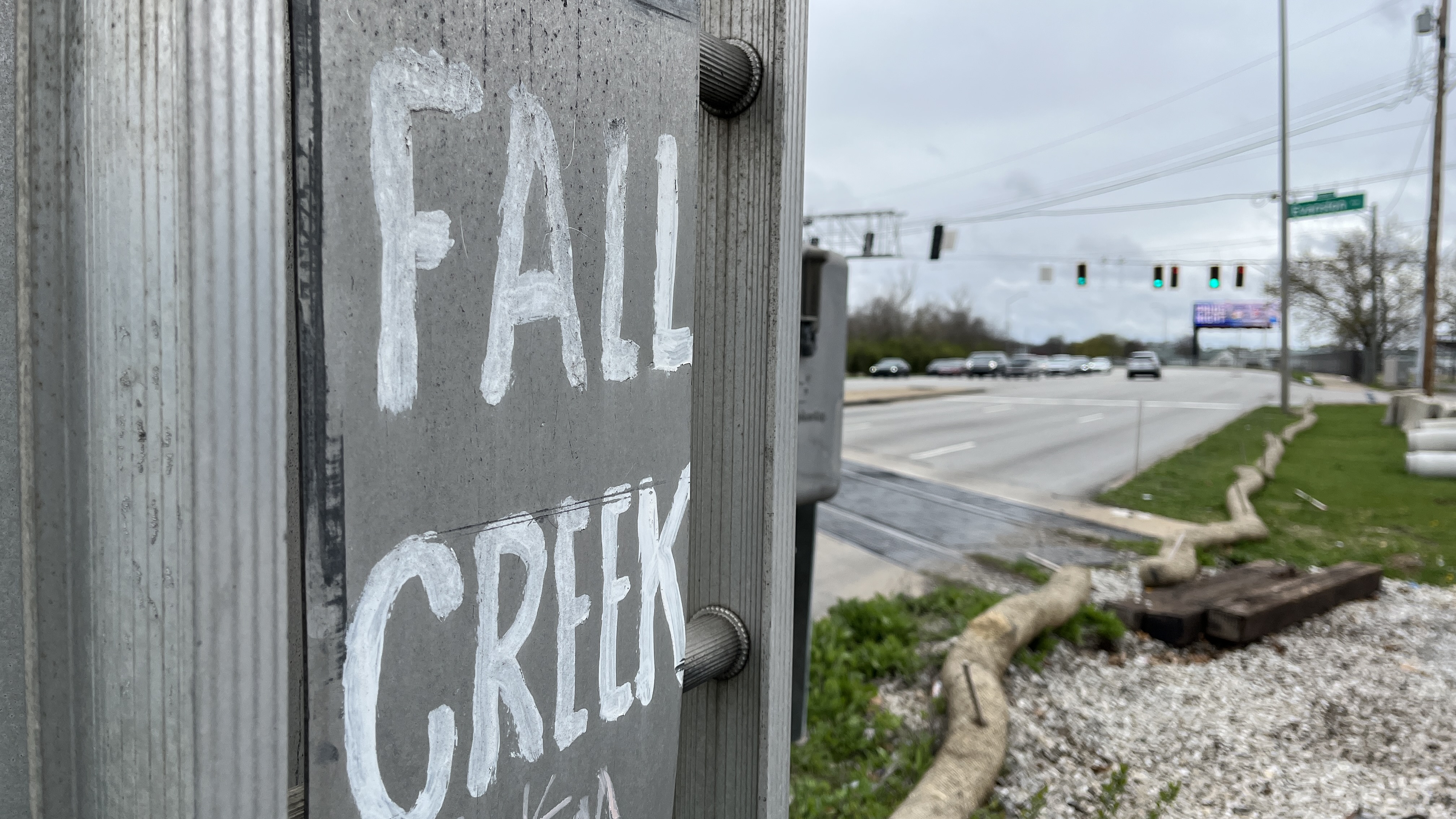 Fall Creek Parkway railroad tracks