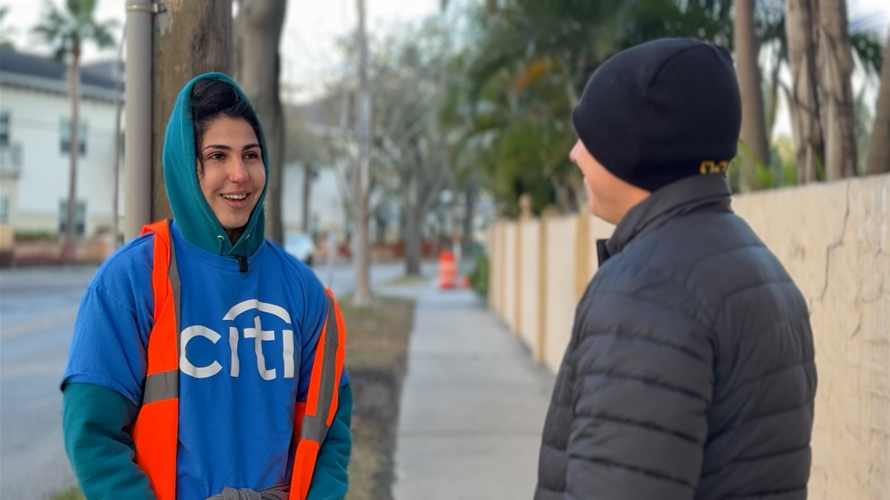 Volunteers brave cold weather to clean up after Gasparilla 2026